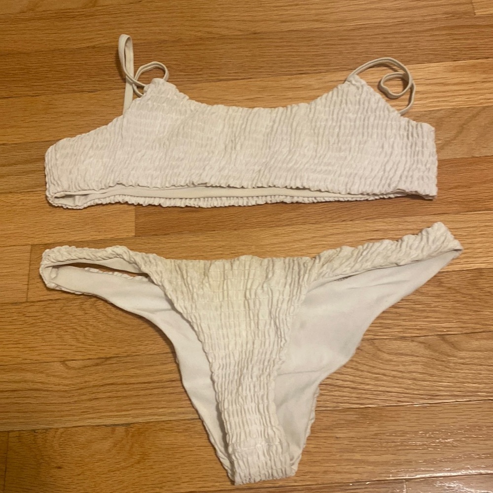 white bikini